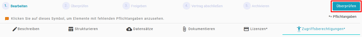 Überprüfen-Button